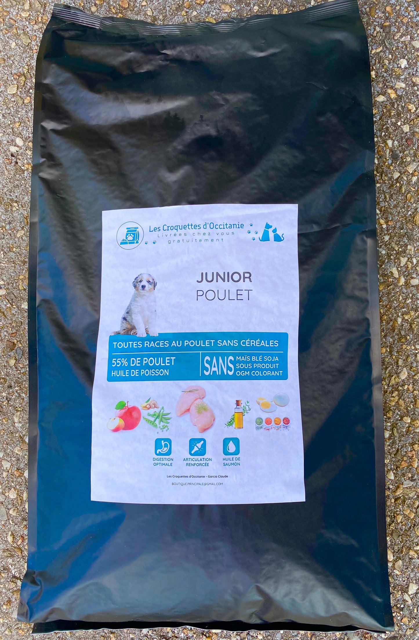 Croquettes Chiot Poulet Sans Céréales 55% en 12Kg