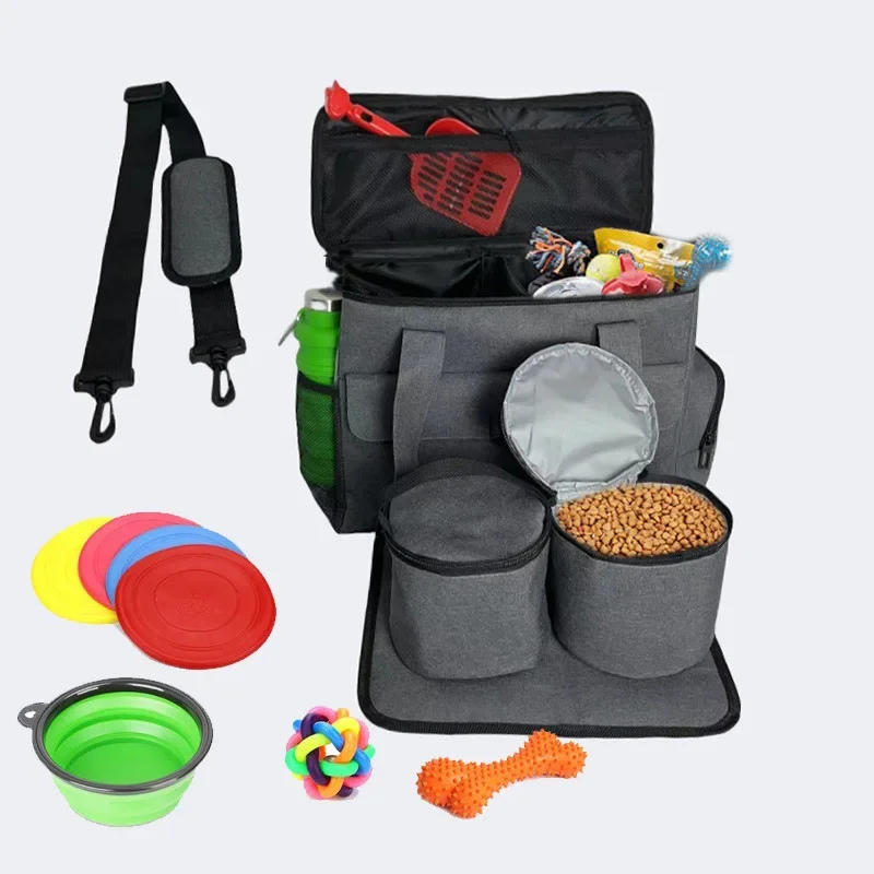 Sac de Voyage pour Chien multi-fonctions – Confort, sécurité et praticité en déplacement, gris