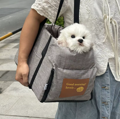 Siège Auto pour Chien - Sécurité et Confort en Voiture, bandoulière