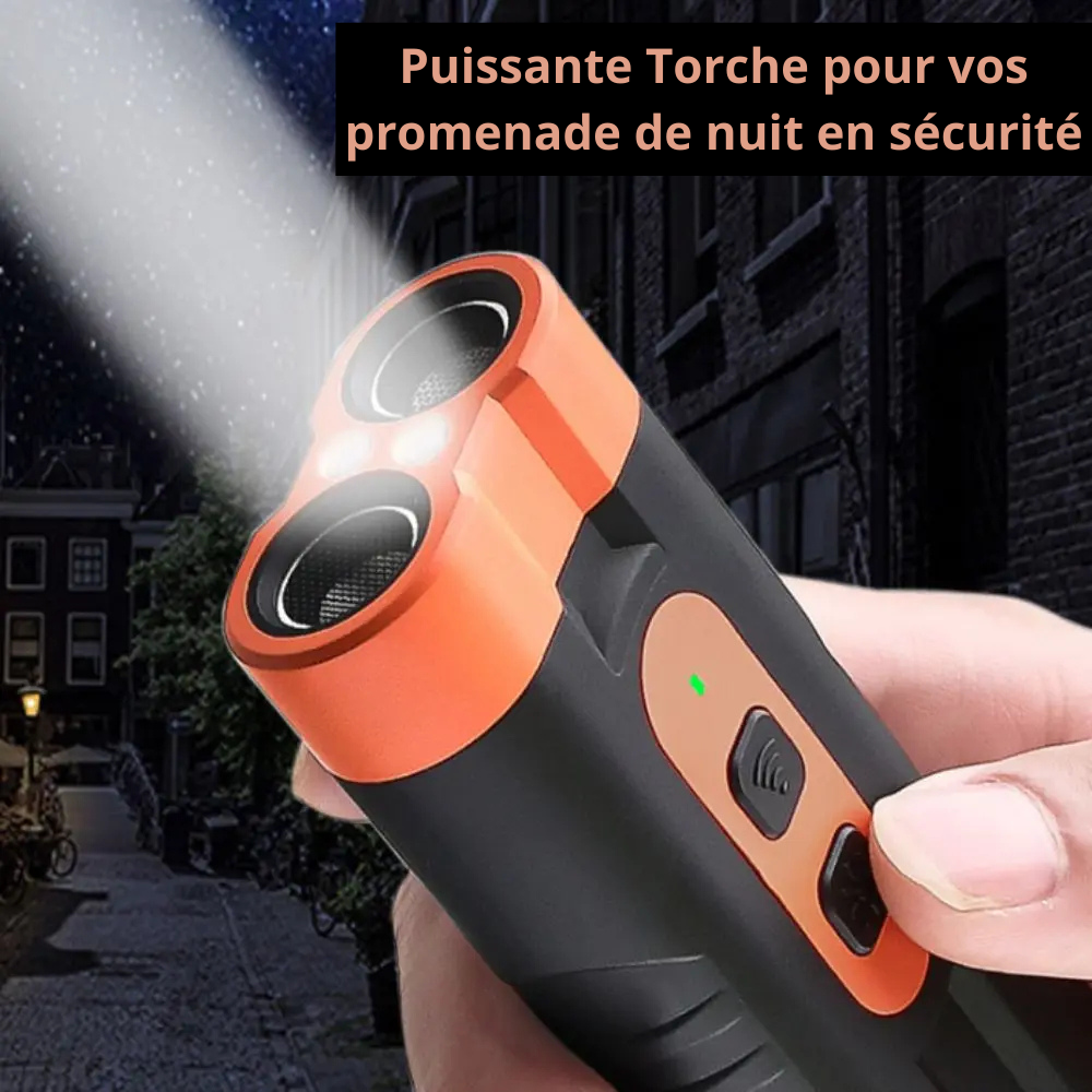 Répulsif Anti-Aboiement Ultrasonique Rechargeable - Dressage Chien Efficace
