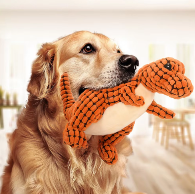 Peluche pour chien Dinosaure – Un compagnon de jeu robuste et amusant