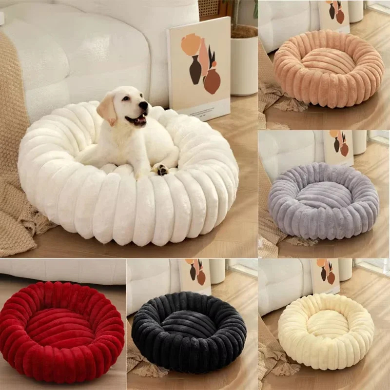 Lit Douillet en Forme de Donuts pour Petits et Chiens moyens